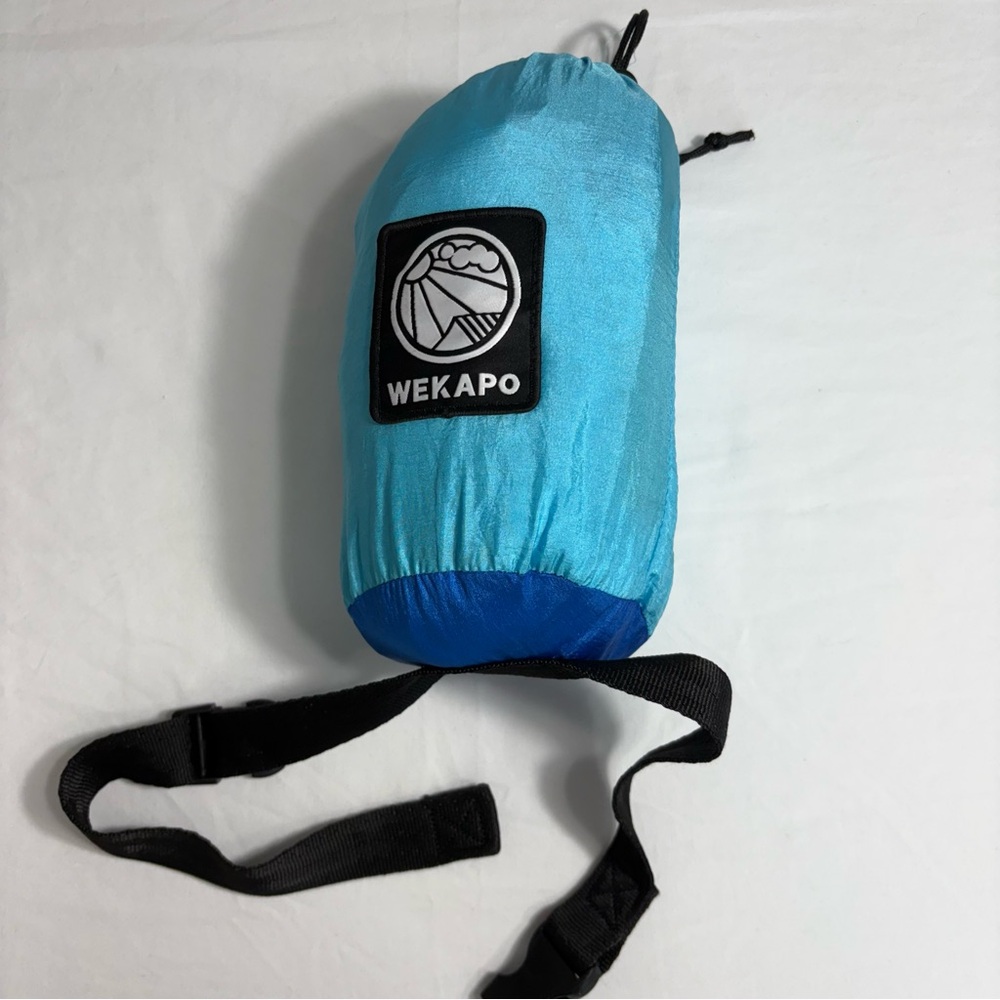 Wekapo Nylon Beach Blanket Waterproof Sandproof‎ Storage Bag Blue Colorblock